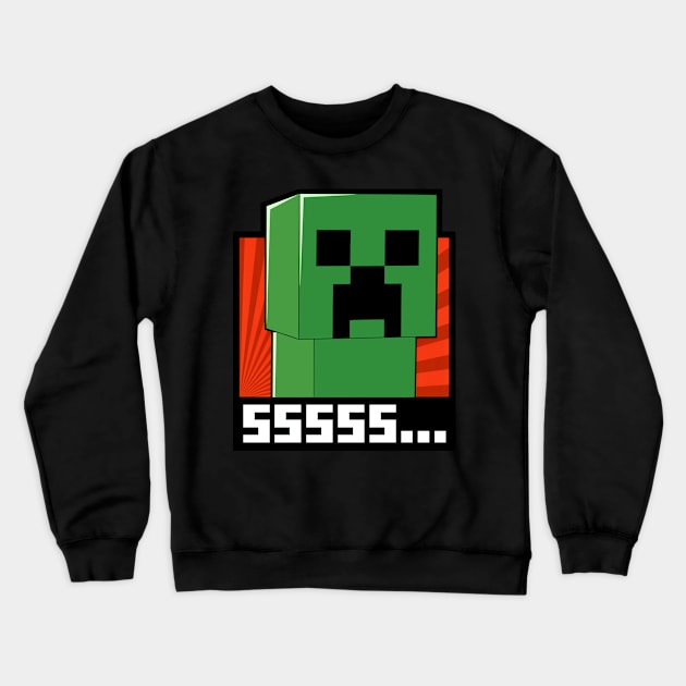 Creeper Crewneck Sweatshirt by puffstuff